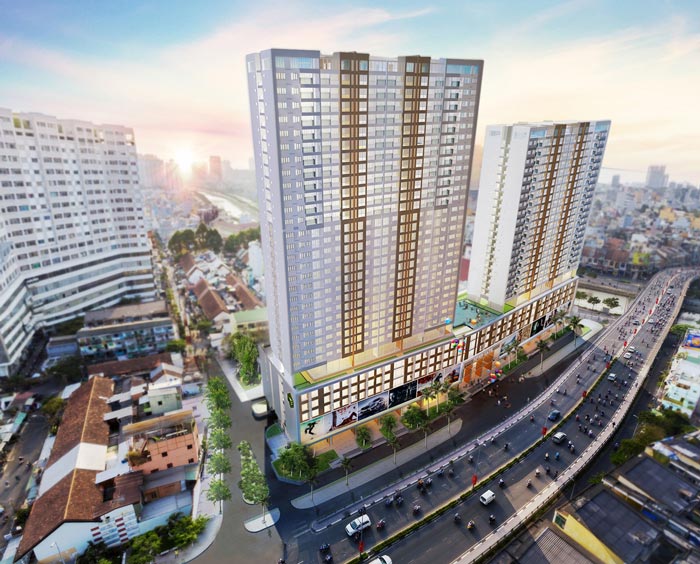 Mô hình căn hộ Officetel trong khu phức hợp ngay trung tâm Sài Gòn
